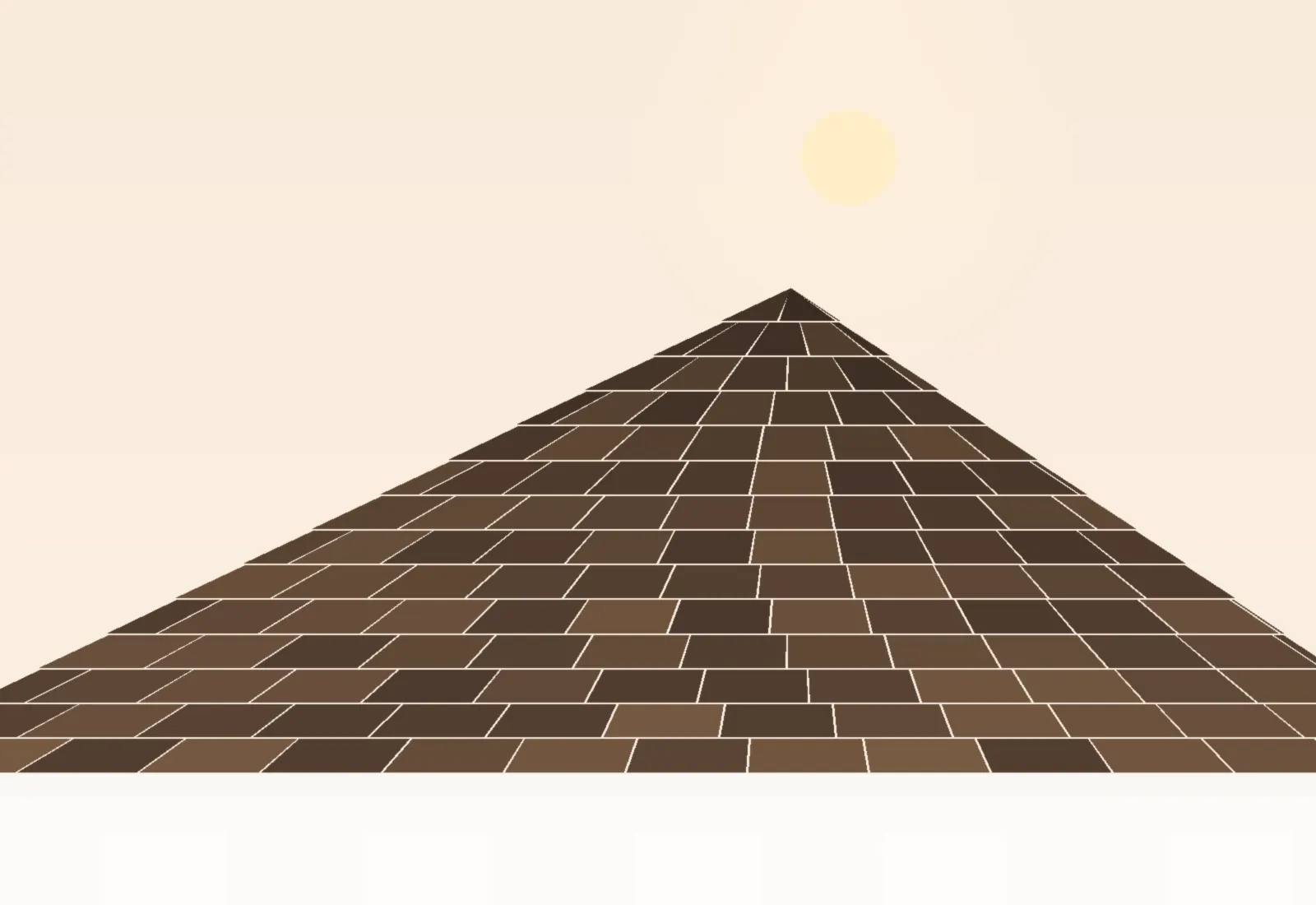 Brown shingle roof against a blue sky