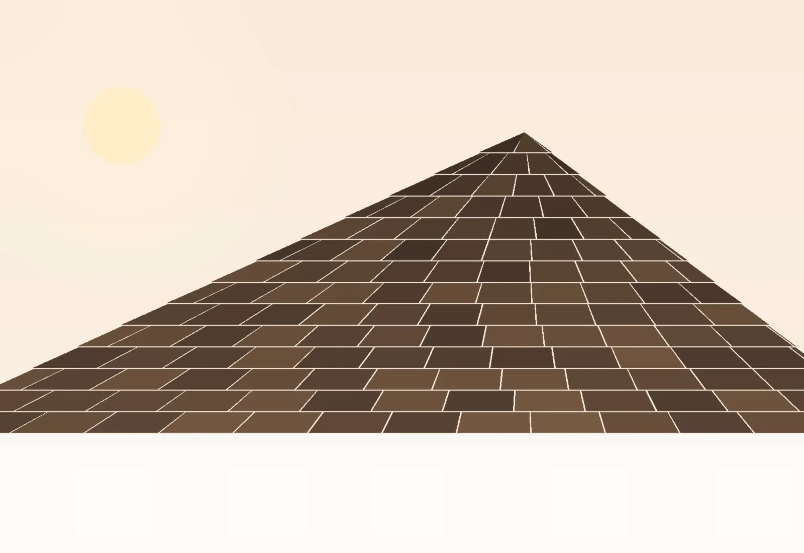Overlapping asphalt shingles in daylight